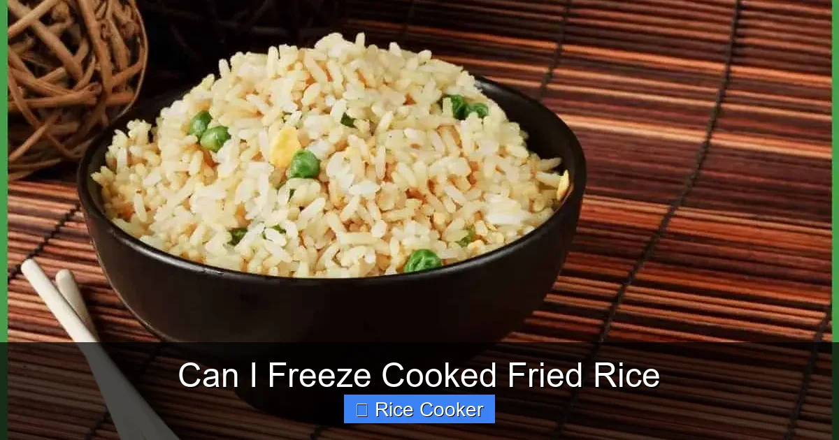 Can I Freeze Cooked Fried Rice