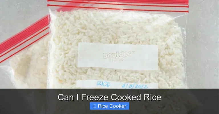 Can I Freeze Cooked Rice