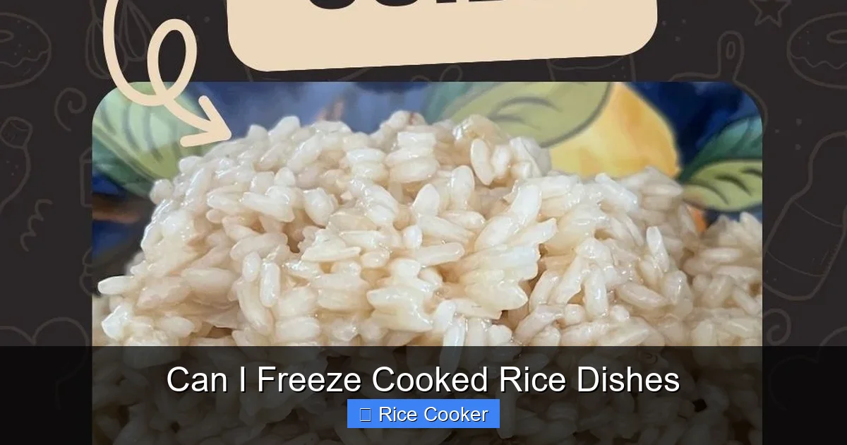 Can I Freeze Cooked Rice Dishes