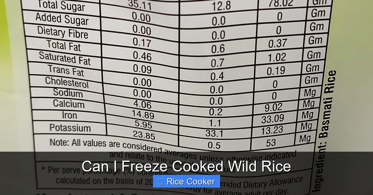 Can I Freeze Cooked Wild Rice