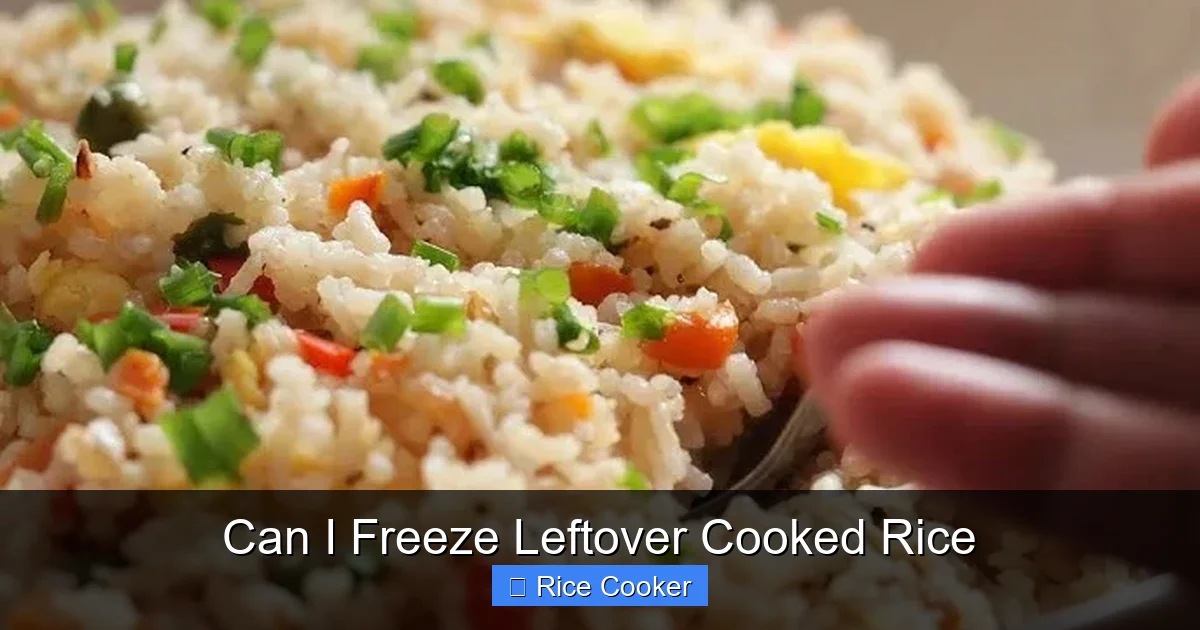 Can I Freeze Leftover Cooked Rice