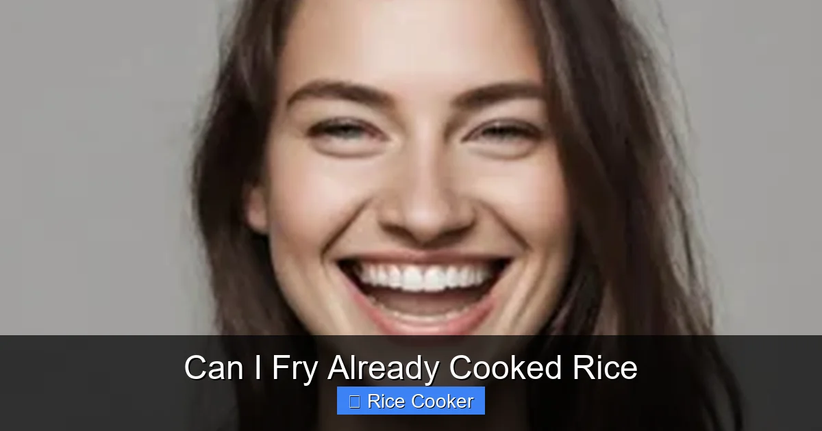 Can I Fry Already Cooked Rice
