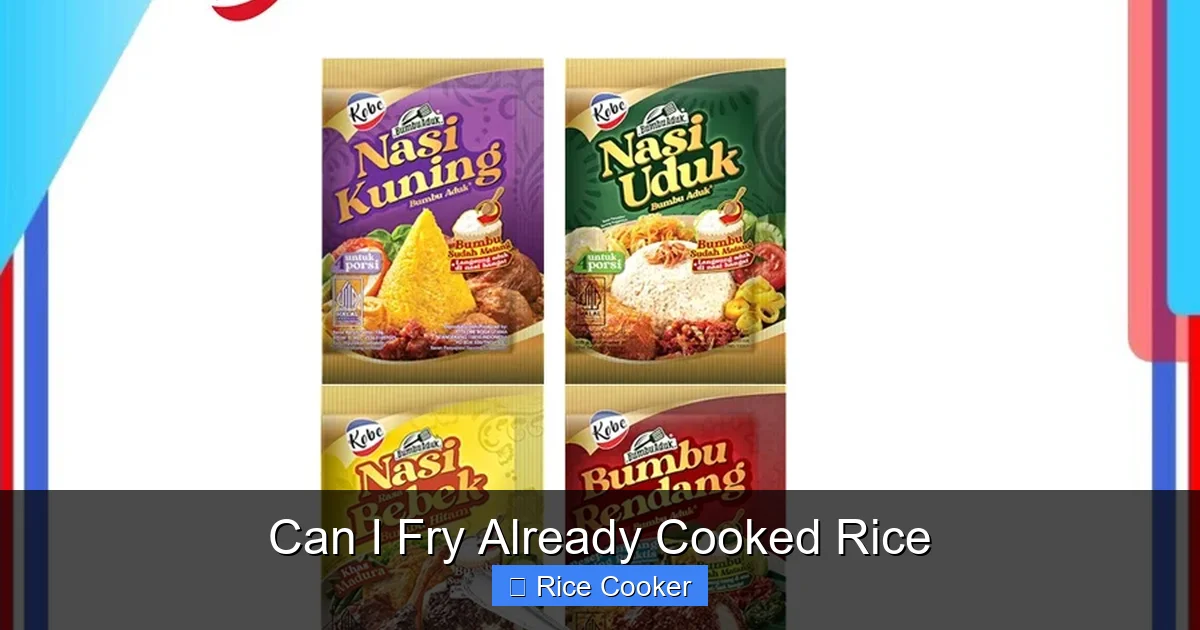 Can I Fry Already Cooked Rice