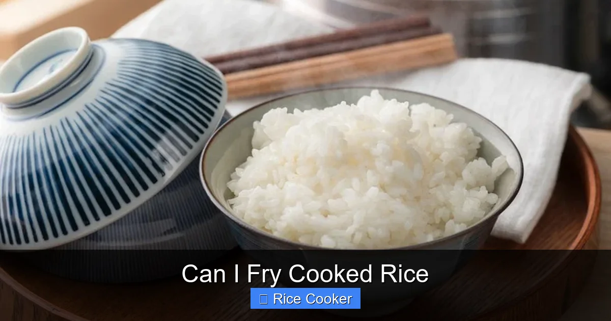 Can I Fry Cooked Rice