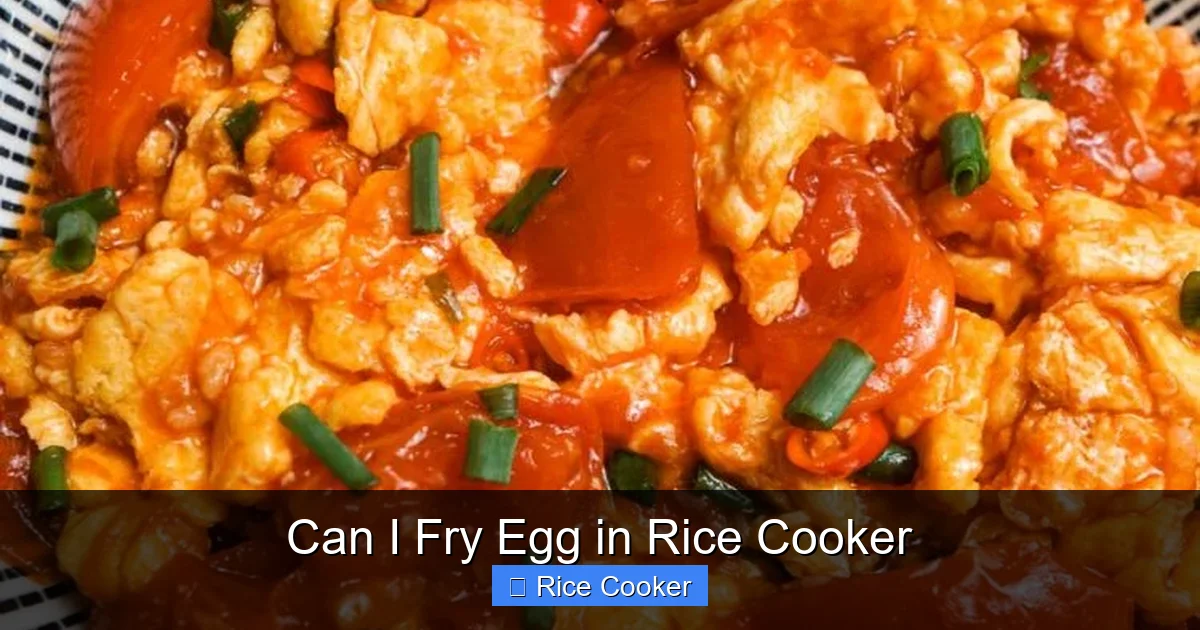 Can I Fry Egg in Rice Cooker