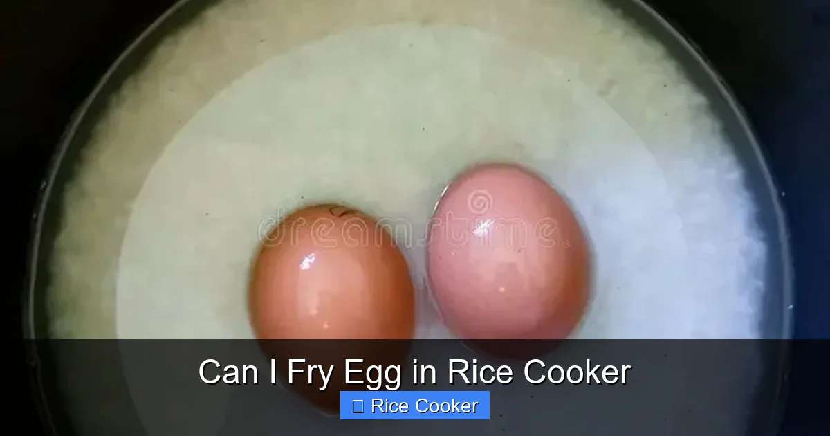 Can I Fry Egg in Rice Cooker