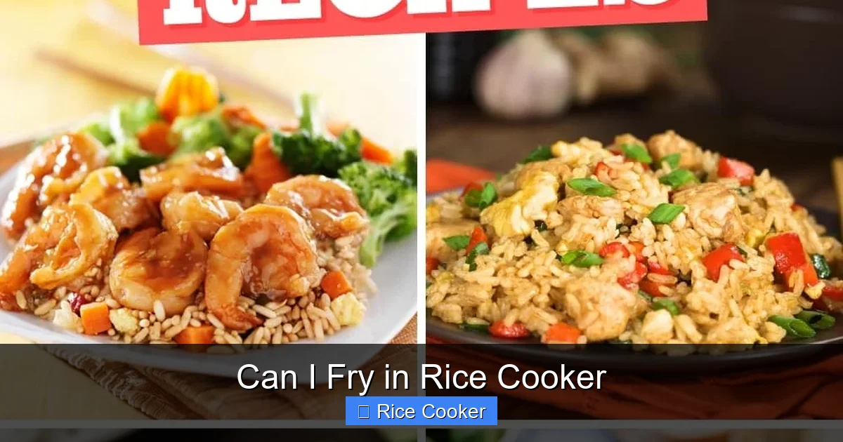 Can I Fry in Rice Cooker