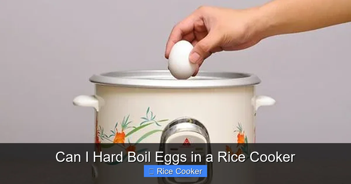 Can I Hard Boil Eggs in a Rice Cooker