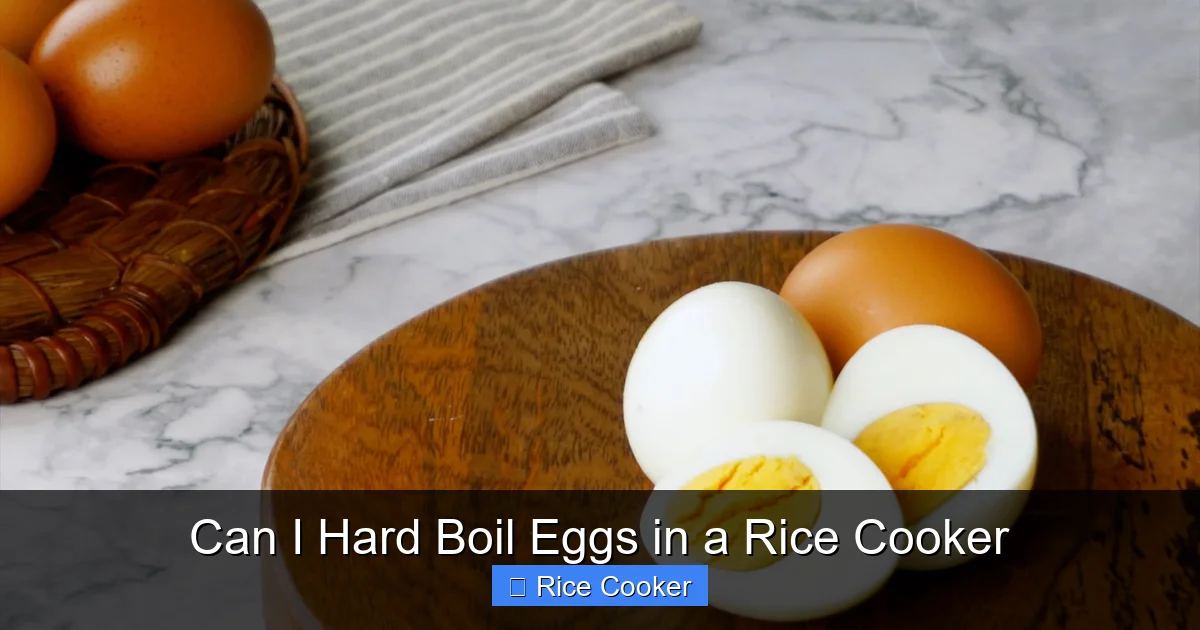 Can I Hard Boil Eggs in a Rice Cooker
