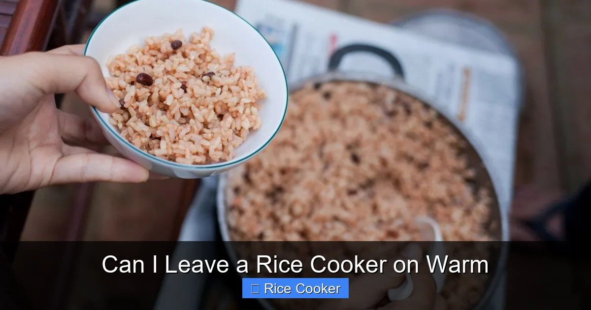 Can I Leave a Rice Cooker on Warm