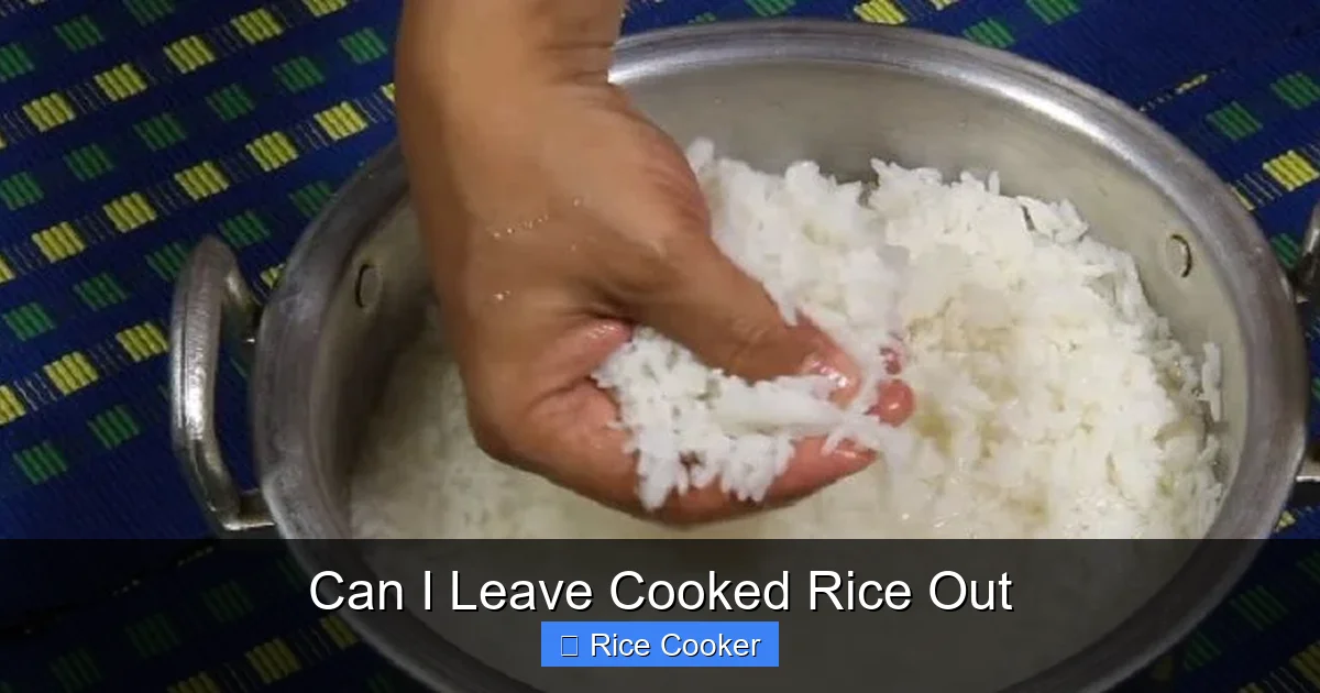Can I Leave Cooked Rice Out