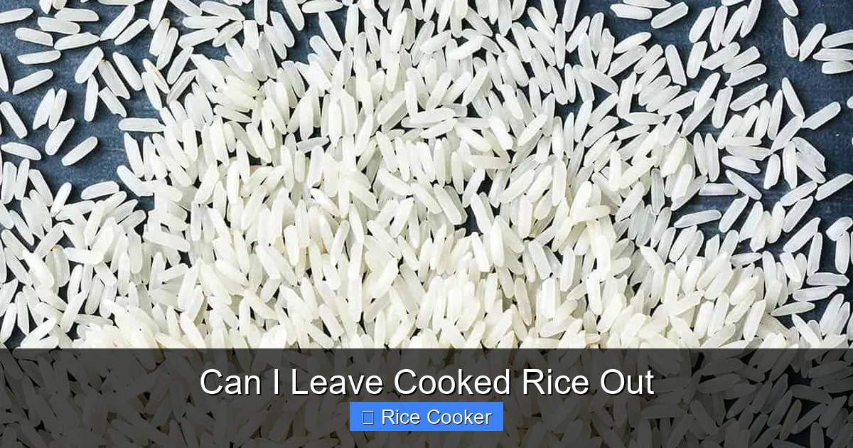 Can I Leave Cooked Rice Out