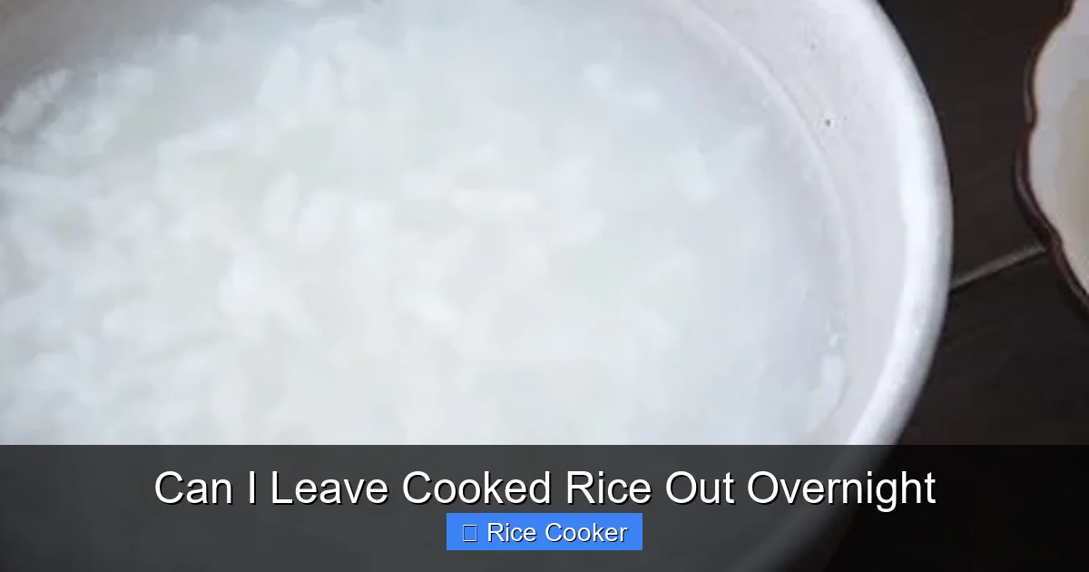 Can I Leave Cooked Rice Out Overnight