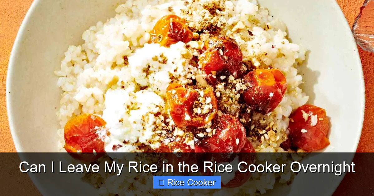 Can I Leave My Rice in the Rice Cooker Overnight