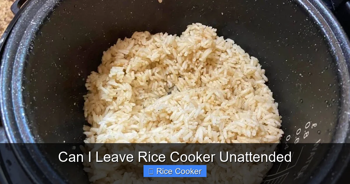 Can I Leave Rice Cooker Unattended