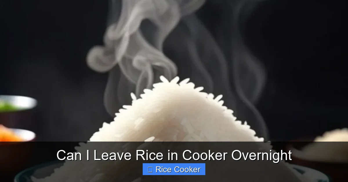 Can I Leave Rice in Cooker Overnight