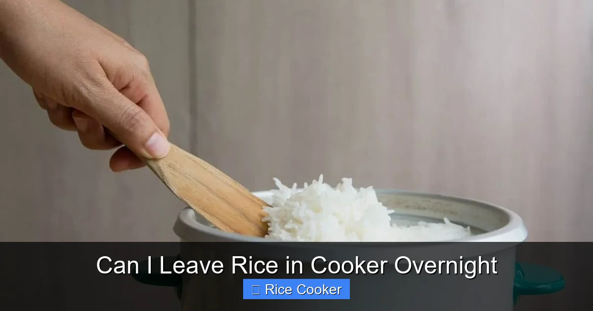 Can I Leave Rice in Cooker Overnight
