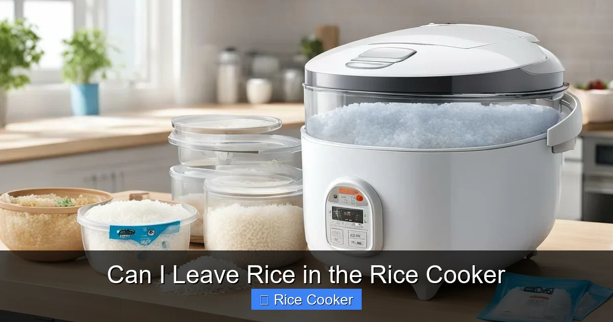 Can I Leave Rice in the Rice Cooker