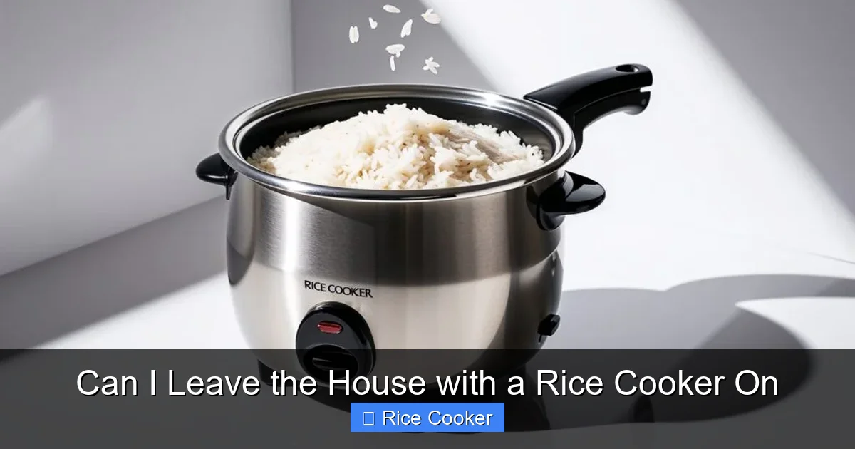 Can I Leave the House with a Rice Cooker On