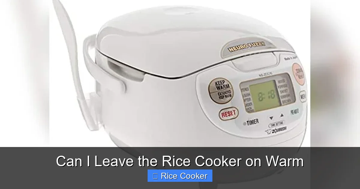 Can I Leave the Rice Cooker on Warm