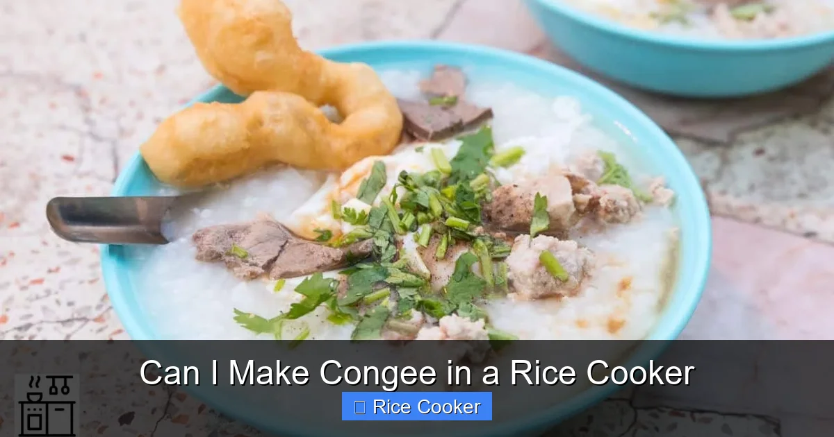 Can I Make Congee in a Rice Cooker