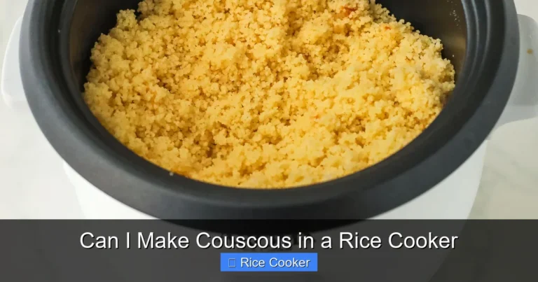 Can I Make Couscous in a Rice Cooker