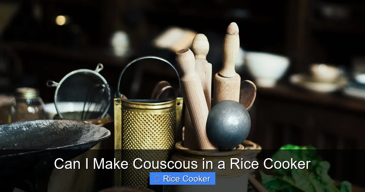 Can I Make Couscous in a Rice Cooker
