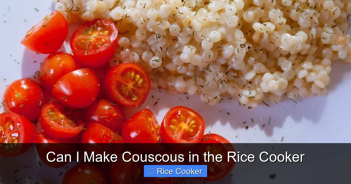 Can I Make Couscous in the Rice Cooker