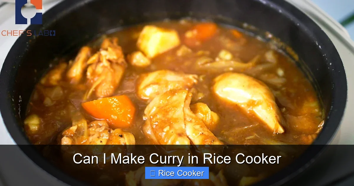 Can I Make Curry in Rice Cooker