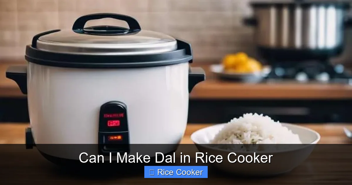 Can I Make Dal in Rice Cooker