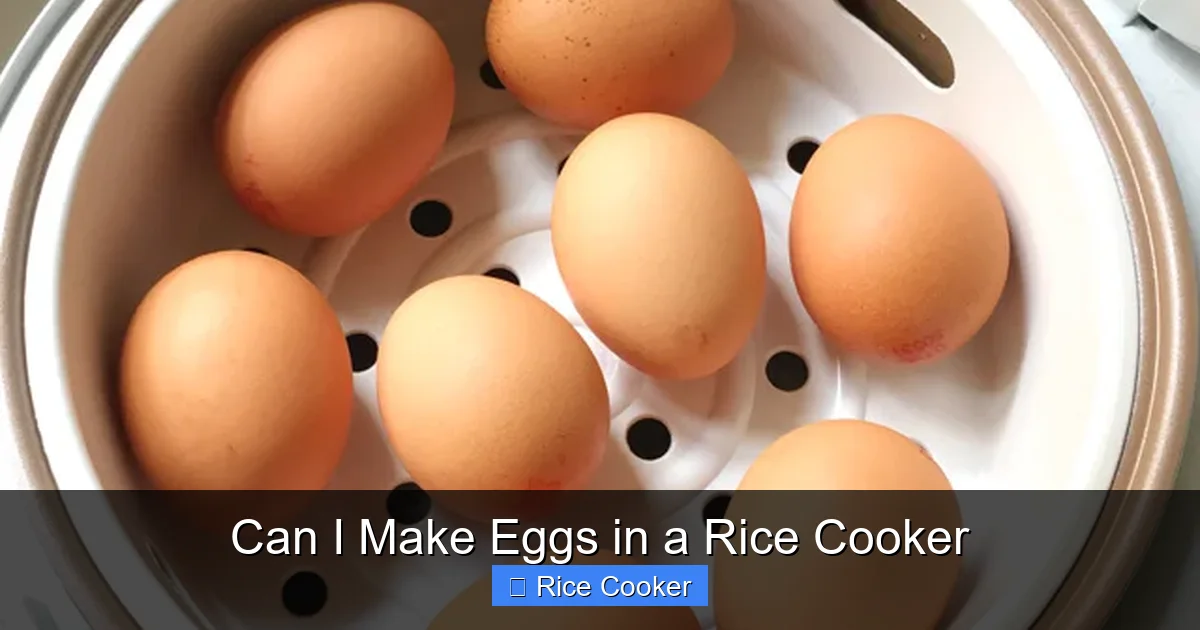 Can I Make Eggs in a Rice Cooker