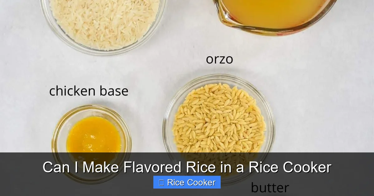 Can I Make Flavored Rice in a Rice Cooker