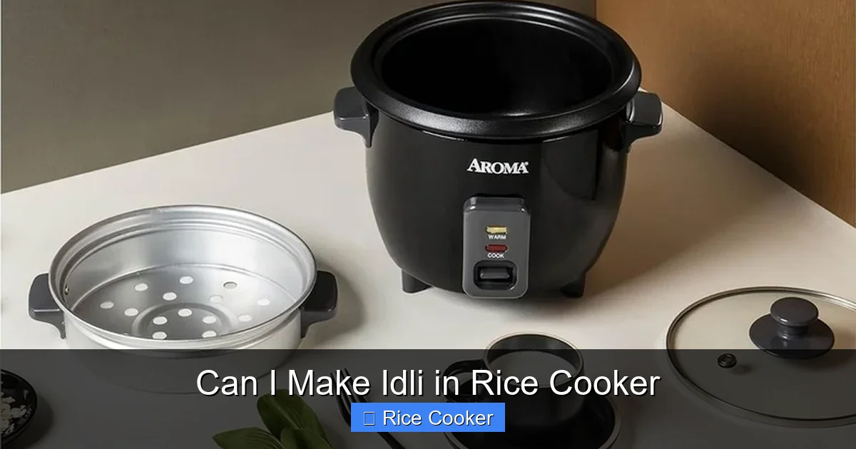 Can I Make Idli in Rice Cooker