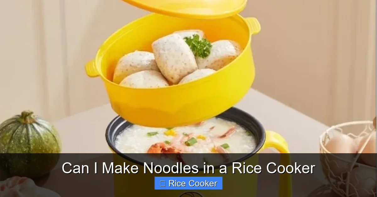 Can I Make Noodles in a Rice Cooker