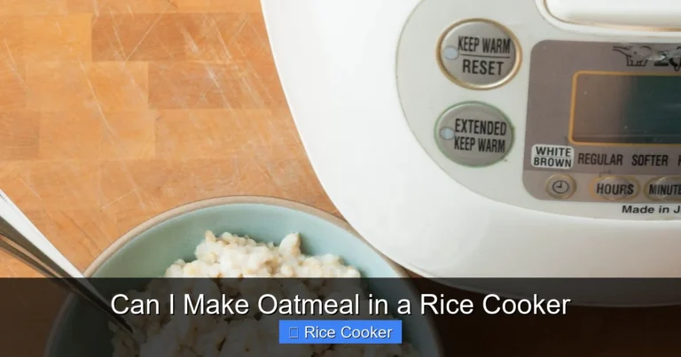 Can I Make Oatmeal in a Rice Cooker