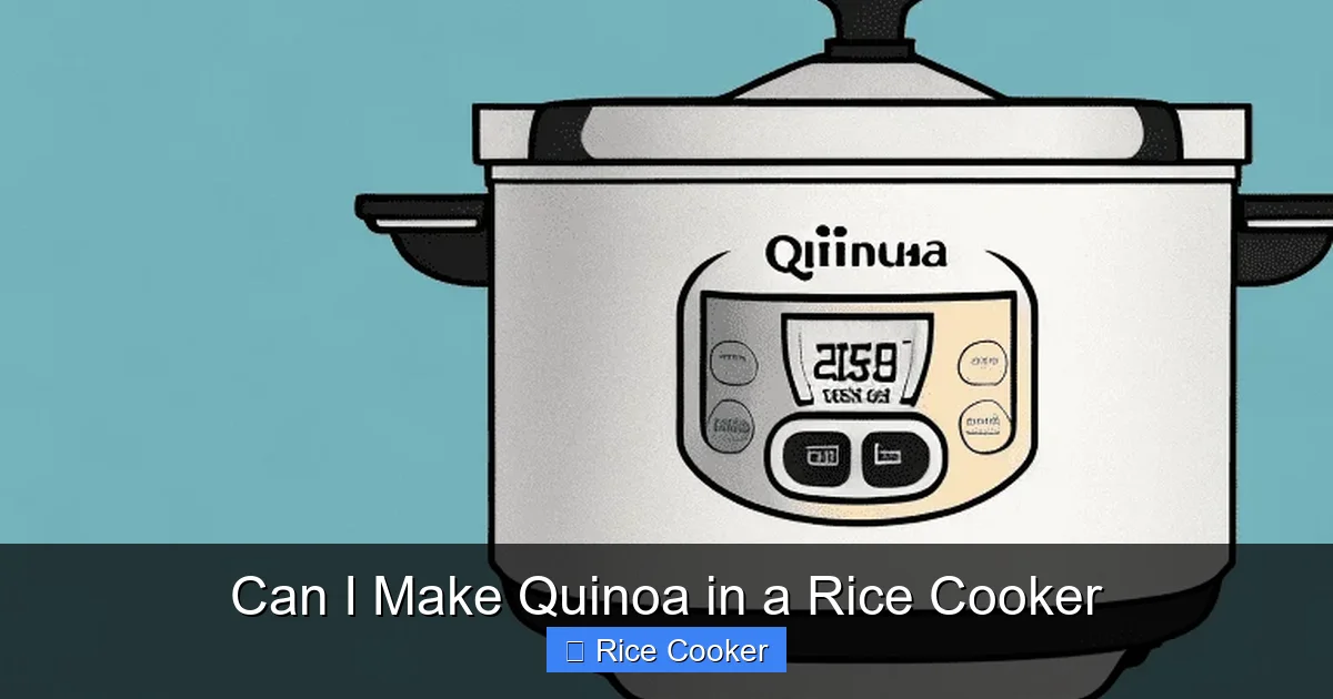 Can I Make Quinoa in a Rice Cooker