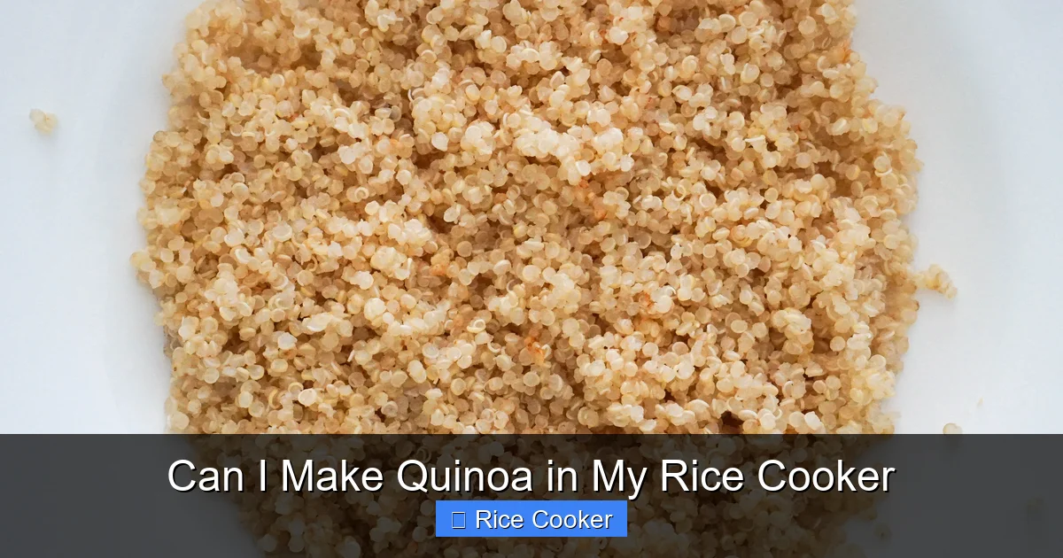 Can I Make Quinoa in My Rice Cooker