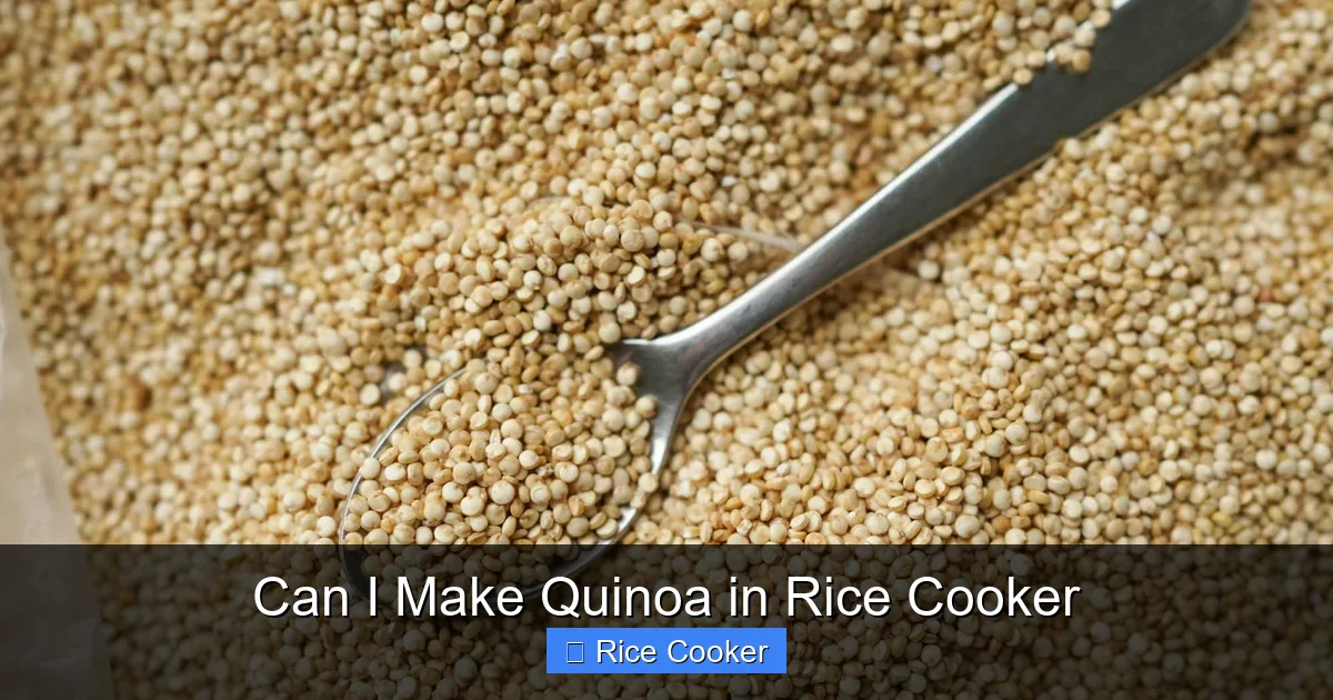 Can I Make Quinoa in Rice Cooker