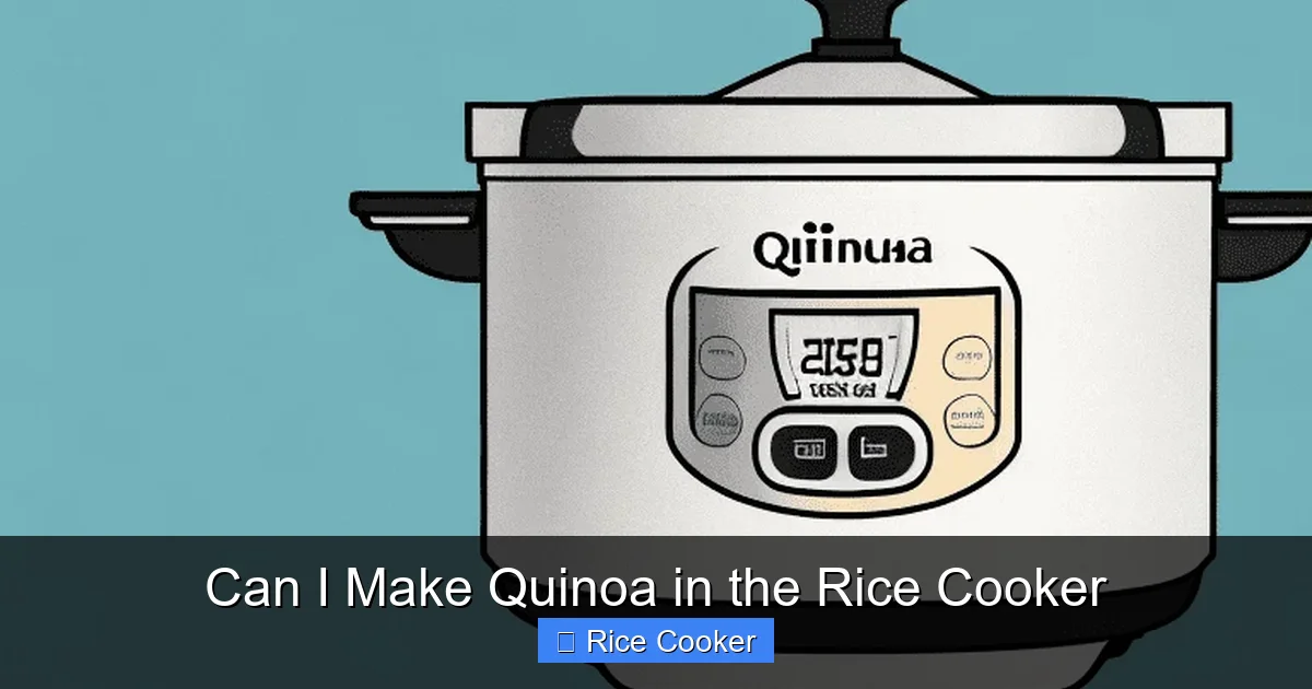 Can I Make Quinoa in the Rice Cooker