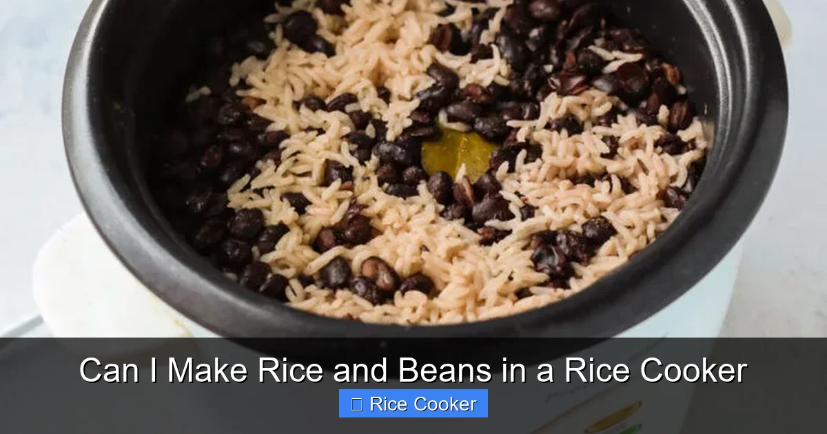 Can I Make Rice and Beans in a Rice Cooker