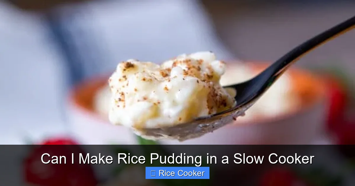 Can I Make Rice Pudding in a Slow Cooker