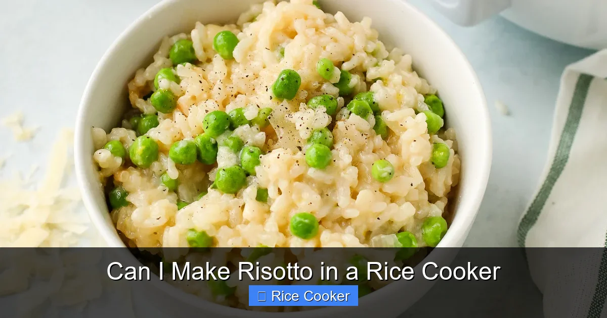 Can I Make Risotto in a Rice Cooker