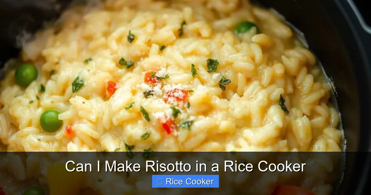 Can I Make Risotto in a Rice Cooker