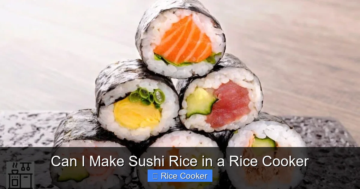 Can I Make Sushi Rice in a Rice Cooker