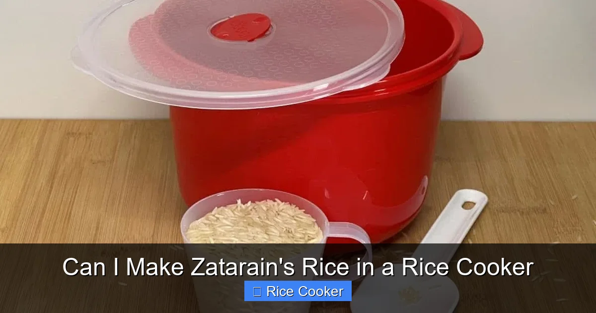 Can I Make Zatarain's Rice in a Rice Cooker