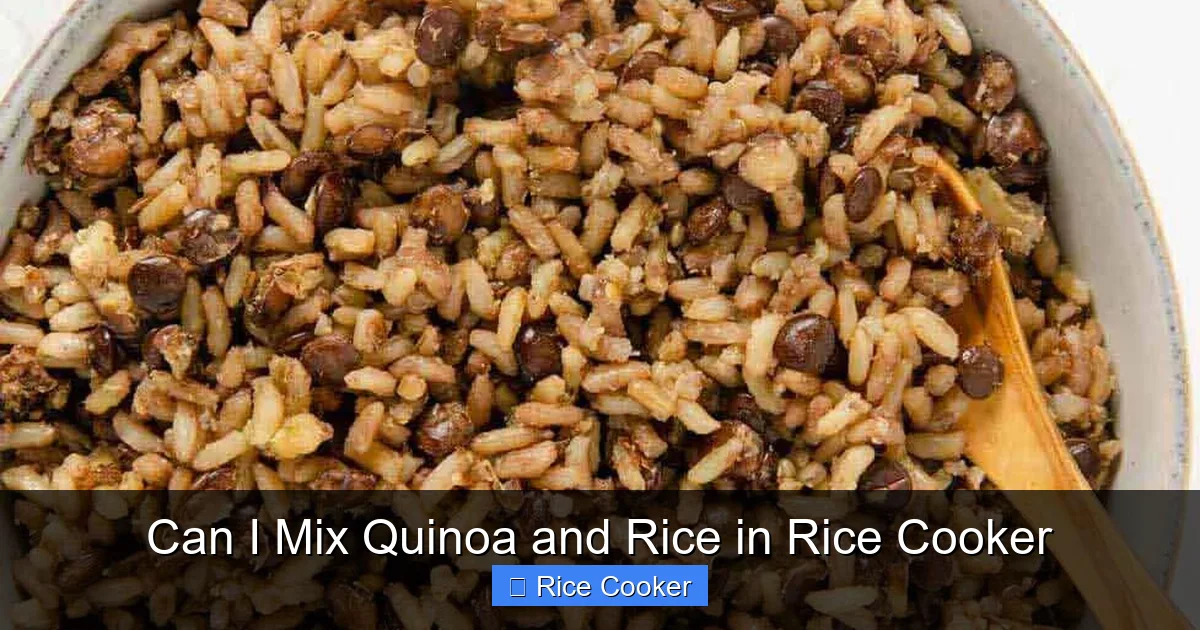Can I Mix Quinoa and Rice in Rice Cooker