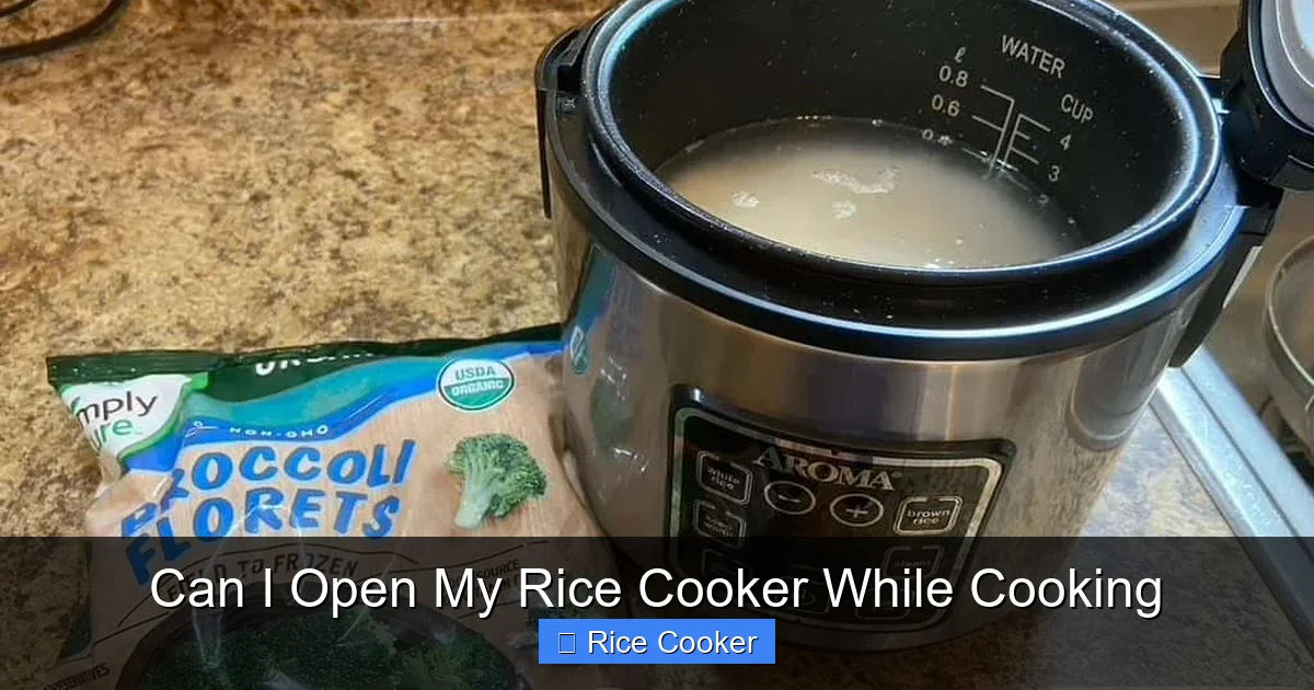 Can I Open My Rice Cooker While Cooking