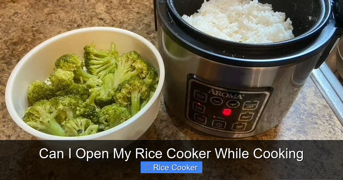 Can I Open My Rice Cooker While Cooking