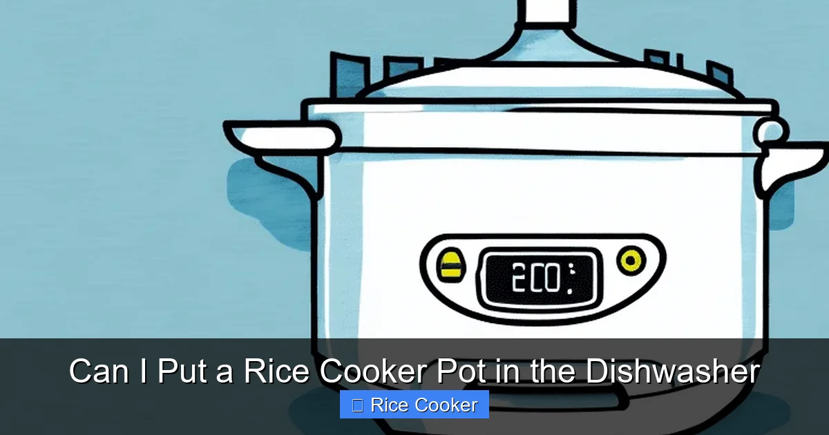 Can I Put a Rice Cooker Pot in the Dishwasher