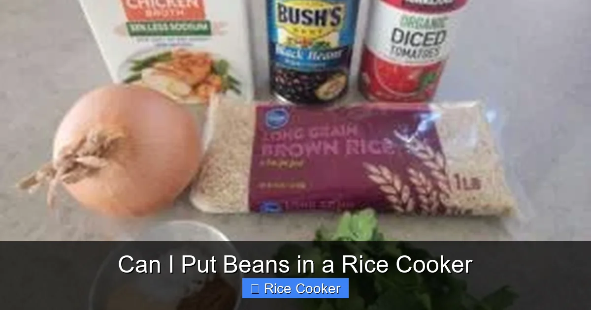 Can I Put Beans in a Rice Cooker
